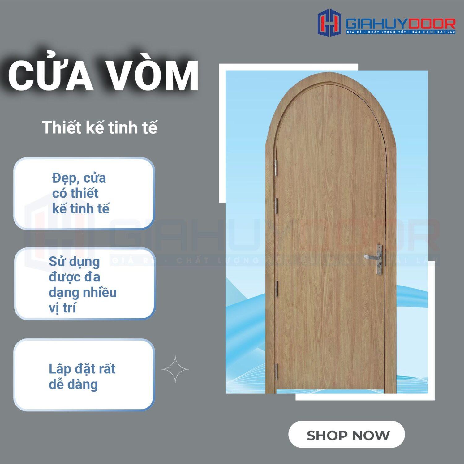 KHÁM PHÁ CỬA VÒM GIAHUYDOOR: THẨM MỸ VÀ BỀN ĐẸP KHÁM PHÁ CỬA VÒM GIAHUYDOOR: THẨM MỸ VÀ BỀN ĐẸP