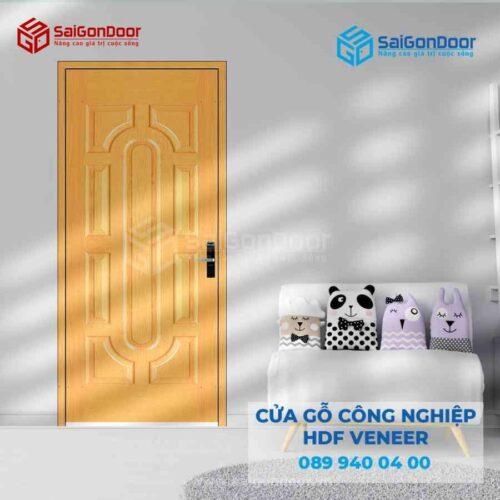 Cửa Gỗ HDF Veneer 019 Sồi