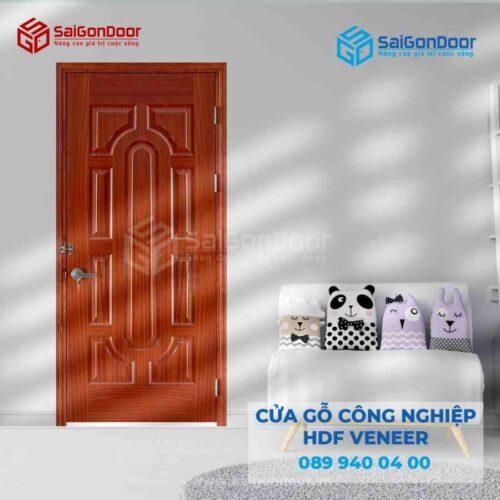 Cửa Gỗ HDF Veneer9 Sapele