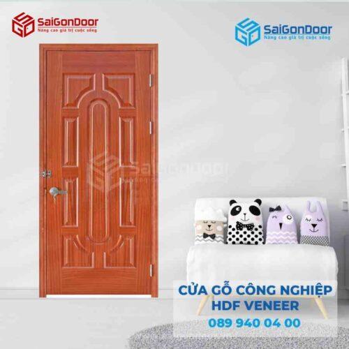 Cửa Gỗ HDF Veneer9 Xoan Đào