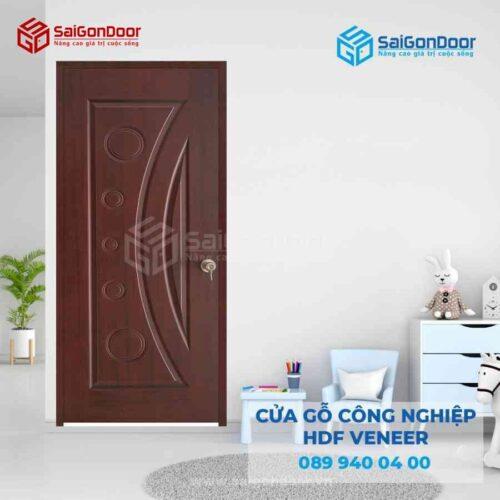 Cửa Gỗ HDF VeneerK Căm Xe