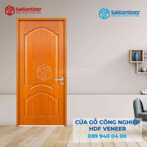 Cửa Gỗ HDF VeneerA lum Xoan Đào