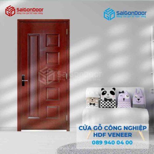Cửa Gỗ HDF VeneerB Căm Xe