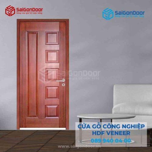 Cửa Gỗ HDF VeneerB Căm Xe