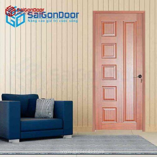 Cửa Gỗ HDF VeneerB Căm Xe