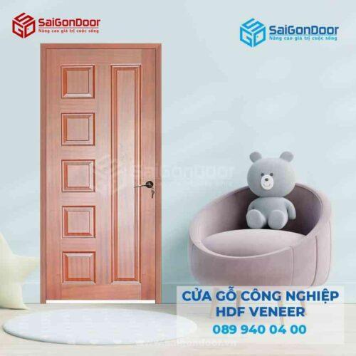 Cửa Gỗ HDF VeneerB Căm Xe