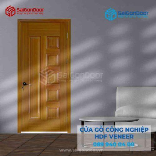 Cửa Gỗ HDF VeneerB Sapele