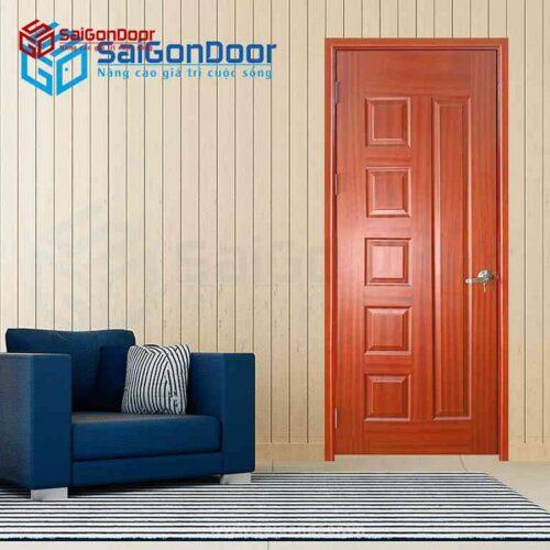 Cửa Gỗ HDF VeneerB Sapele