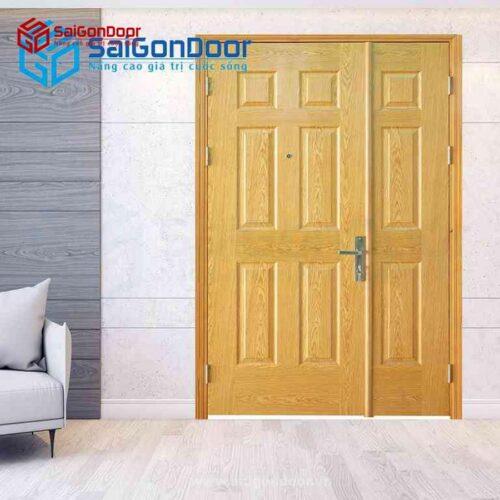 Cửa Gỗ HDF Veneer 9A Ash Cánh nho lon