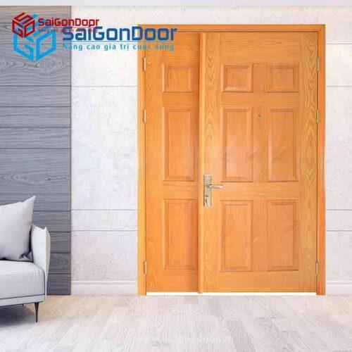 Cửa Gỗ HDF Veneer 9A oak Sồi