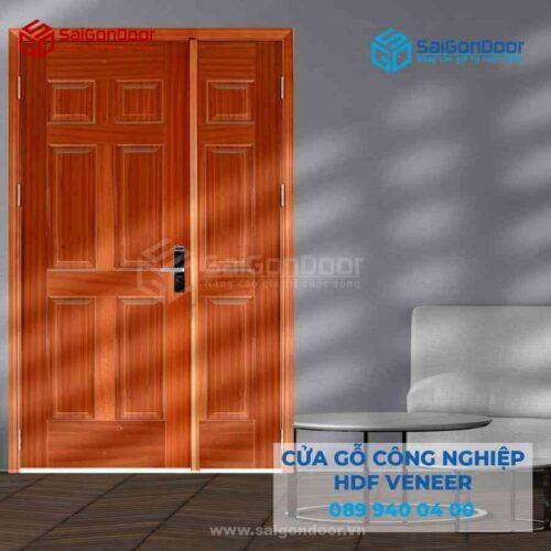 Cửa Gỗ HDF Veneer 9A Sapele