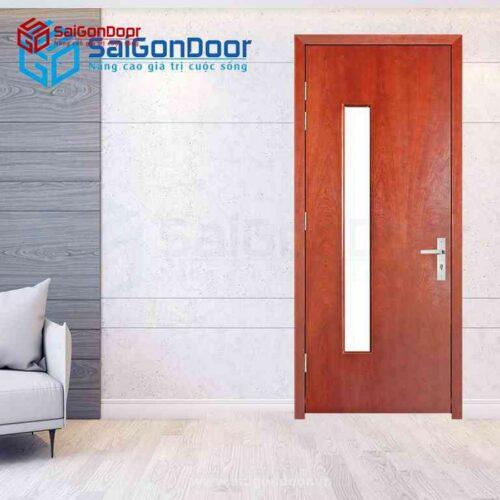 Cửa Gỗ MDF Veneer P1G1 Căm Xe