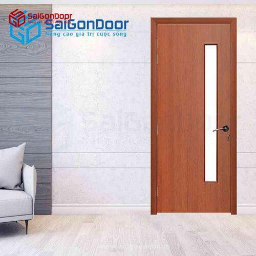 Cửa Gỗ MDF Veneer P1G1 Căm Xe