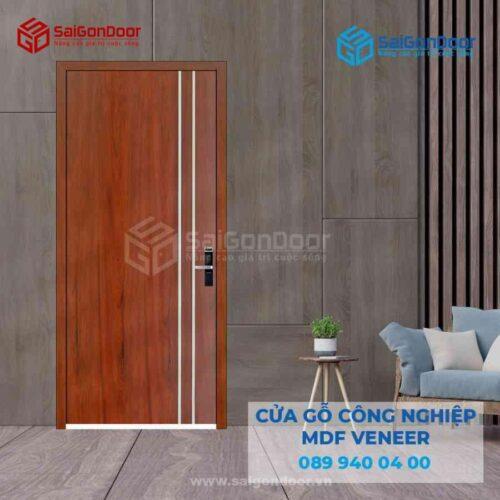 Cửa Gỗ MDF Veneer P1R2 Căm Xe