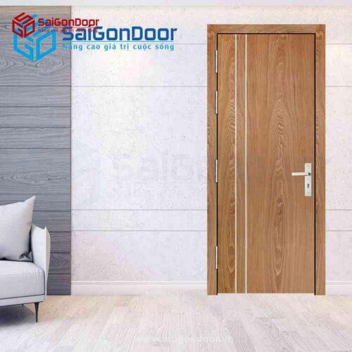 Cửa Gỗ MDF Veneer P1R2 Sồi