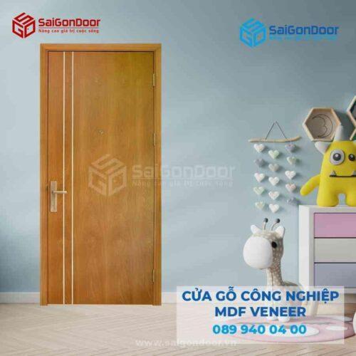 Cửa Gỗ MDF Veneer P1R2