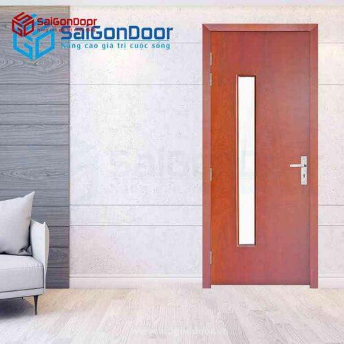 Cửa Gỗ MDF Veneer P1G1 Căm Xe
