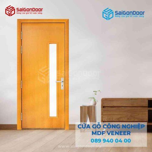 Cửa Gỗ MDF Veneer P1G1 Sồi