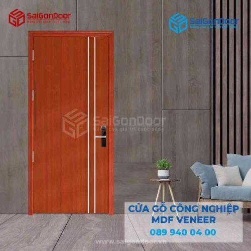 Cửa Gỗ MDF Veneer P1R2 Căm Xe