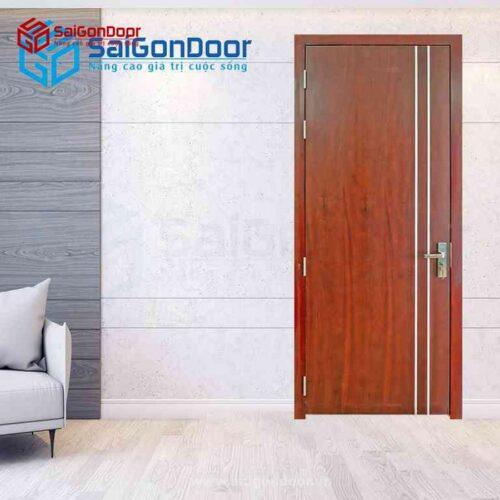 Cửa Gỗ MDF Veneer P1R2 Căm Xe
