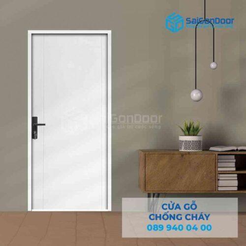 Cửa gỗ chống cháy SGD-GCC-MDF P1R4-C1-1