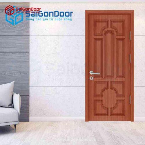 Cửa Gỗ Công Nghiệp 018 Teak