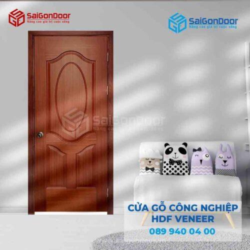 Cửa Gỗ Công Nghiệp HDF VeneerA Xoan Đào