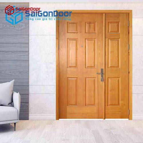 Cửa Gỗp HDF Veneer 9A Sồi me bong con