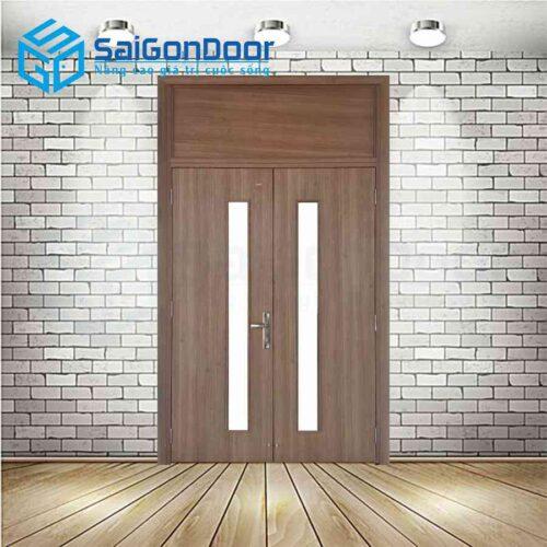 Cửa Nhựa ABS Hàn Quốc 2 canh 1