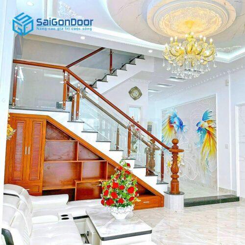 Tủ gỗ kệ gỗ SGD-TU-16
