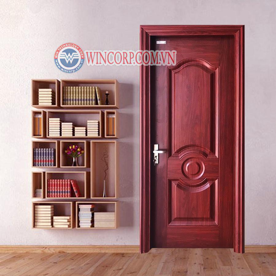 Cửa thép vân gỗ Win 10