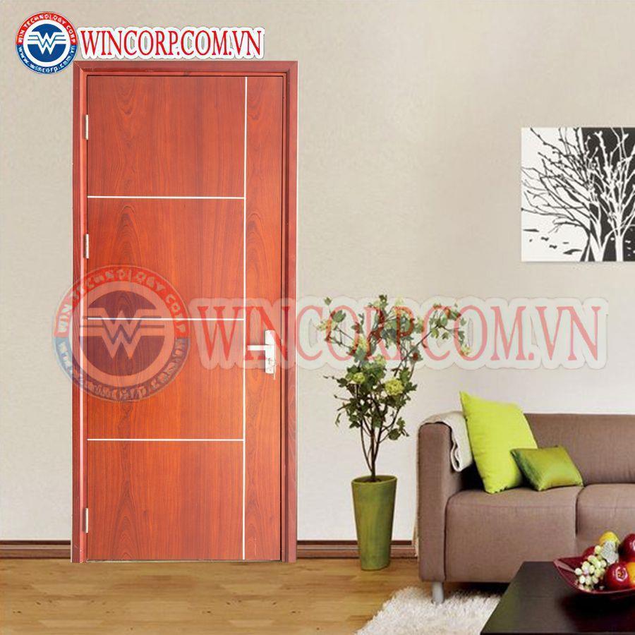 Cửa gỗ công nghiệp MDF VENEER MDF.VP1R4-SAPELE - Ảnh 2