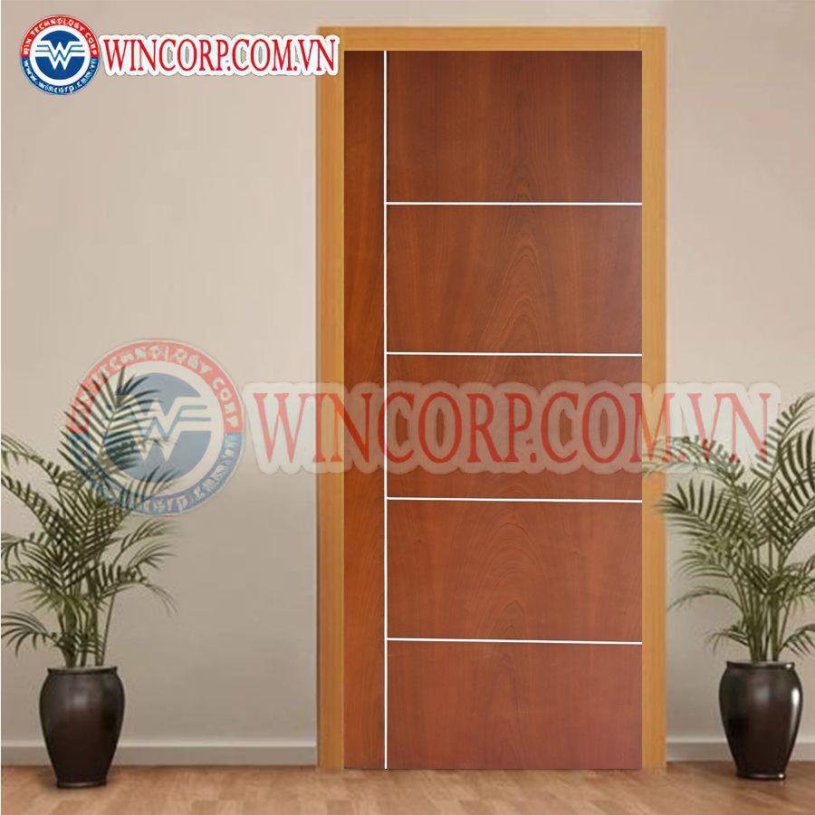 Cửa gỗ công nghiệp MDF VENEER MDF.VP1R5-SAPELE - Ảnh 2
