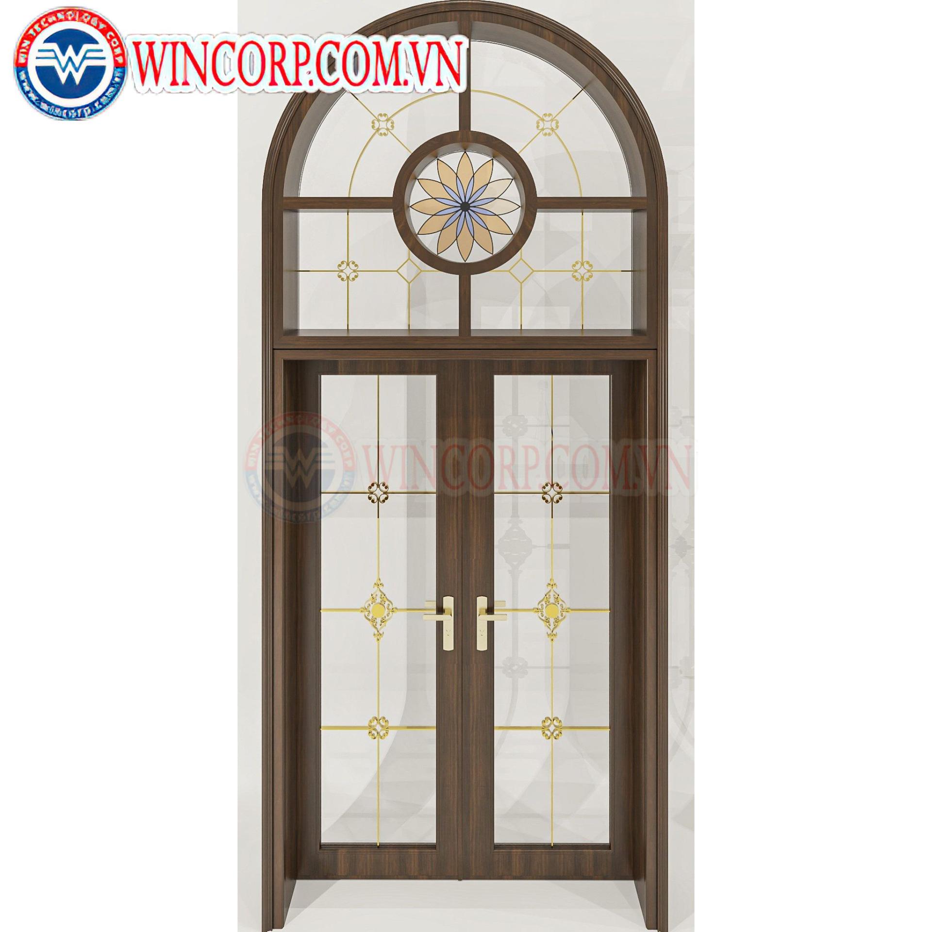 Cửa Nhôm Vân Gỗ SGD-CNVG-13