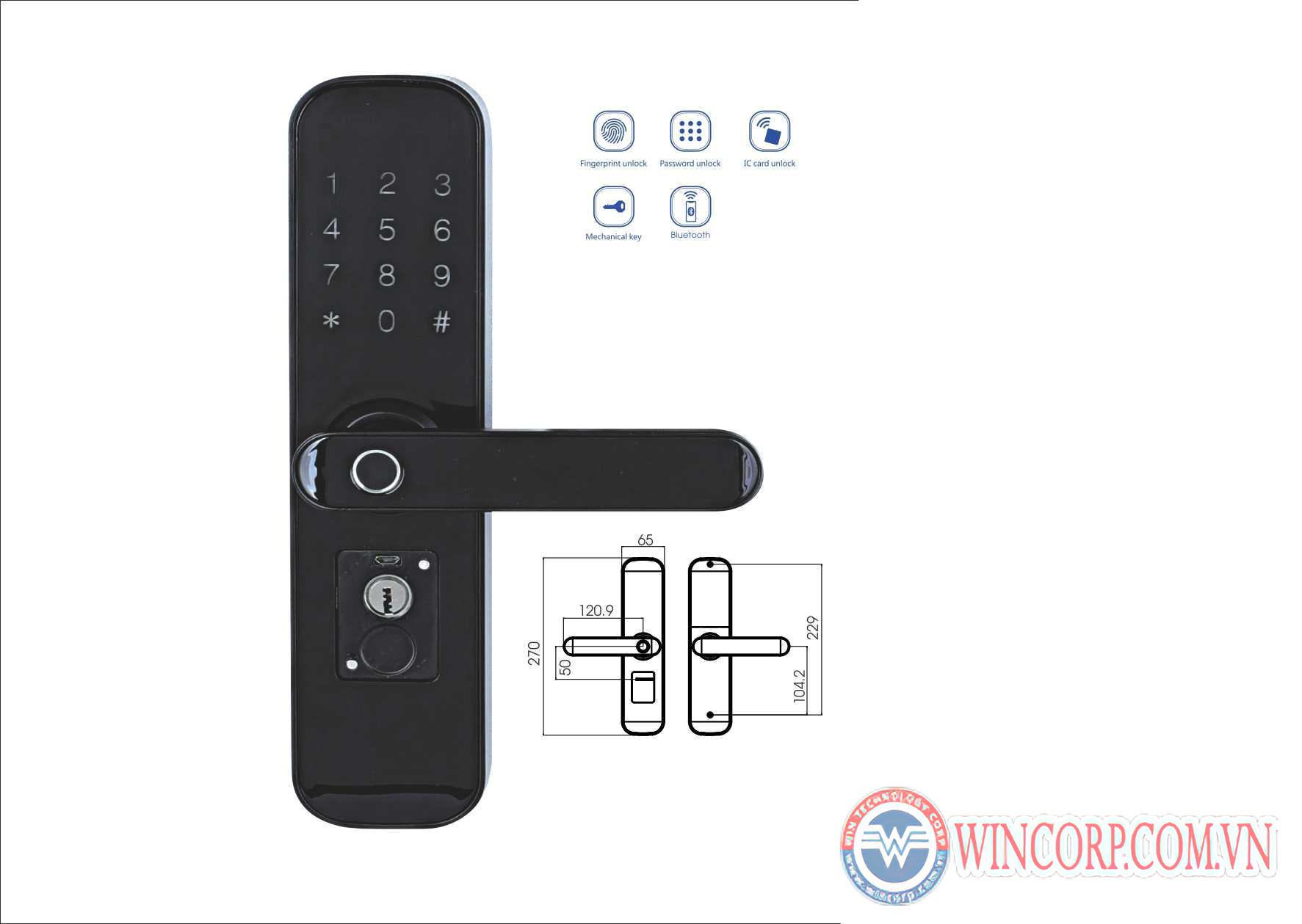 Khóa cửa KL 668
