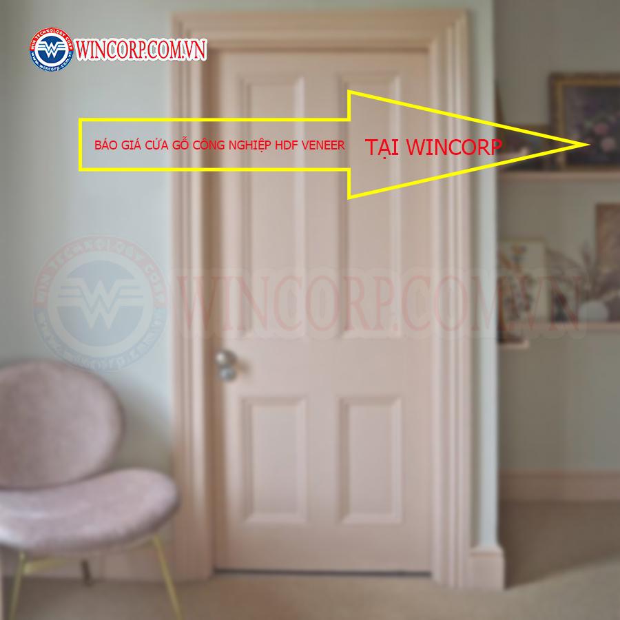 Báo giá cửa gỗ công nghiệp HDF Veneer