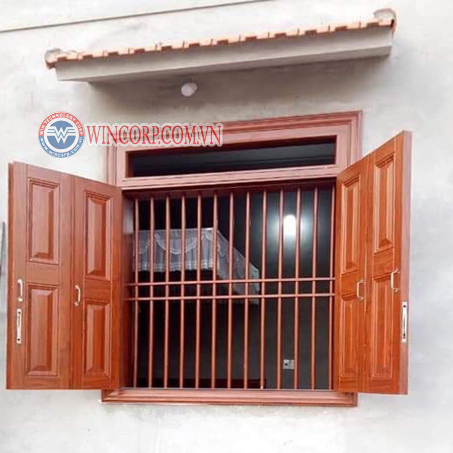 Cửa thép vân gỗ Win 49