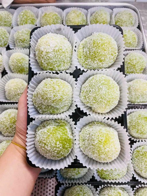 Bánh Mochi Cốm Dừa