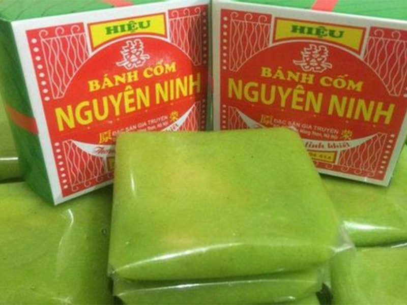 Cách nhận biết bánh cốm Nguyên Ninh Hàng Than chính hãng 6 banh com Nguyen Ninh Hang Thann