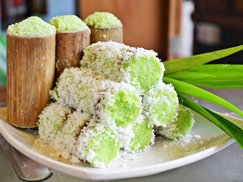Bánh cốm lá dứa - hương vị thôn quê mộc mạc giữa chốn thành thị 5 bánh cốm lá dứa