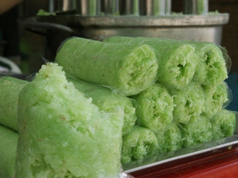 Bánh cốm lá dứa - hương vị thôn quê mộc mạc giữa chốn thành thị 8 bánh cốm lá dứa