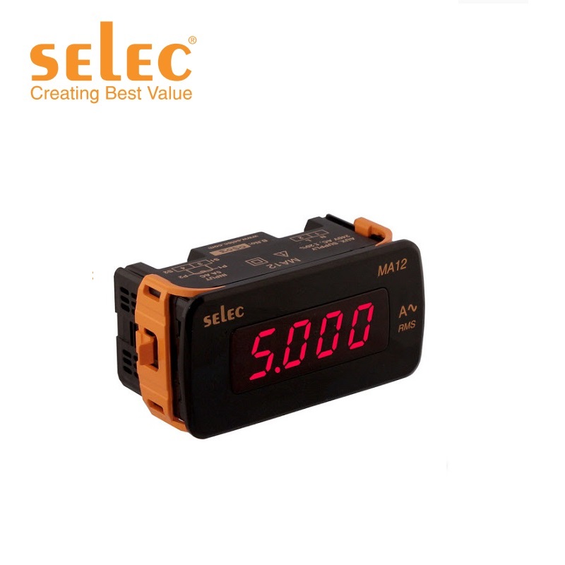 Đồng Hồ Đo Dòng SELEC MA12-75mV-DC 10 shopdoluong-Đồng Hồ Đo Dòng SELEC MA12-75mV-DC(48x96)