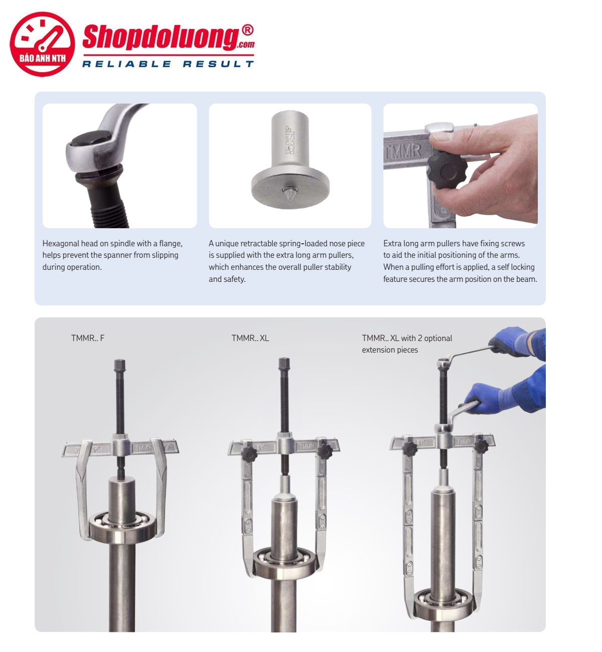 Cảo Cơ Khí 2 Chấu Ngoài 74–354mm/Trong 135–354mm SKF TMMR 350F 13 shopdoluong-Cảo Cơ Khí 2 Chấu Ngoài 74–354mmTrong 135–354mm SKF TMMR 350F
