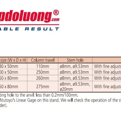 shopdoluong-Đế Granite Gá Đồng Hồ So MITUTOYO 215-153-10 (200x250x80mm).