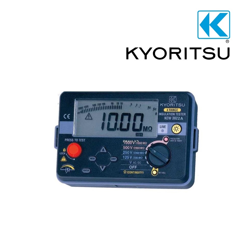 Đồng Hồ Đo Điện Trở Cách Điện KYORITSU 3022A 8 shopdoluong-Đồng Hồ Đo Điện Trở Cách Điện KYORITSU 3022A