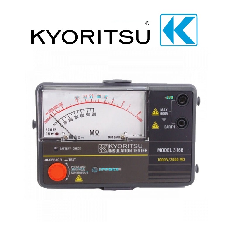 Đồng Hồ Đo Điện Trở Cách Điện KYORITSU 3166 8 shopdoluong-Đồng Hồ Đo Điện Trở Cách Điện KYORITSU 3166