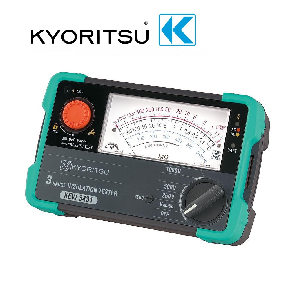 Đồng Hồ Đo Điện Trở Cách Điện KYORITSU 3431 8 shopdoluong-Đồng Hồ Đo Điện Trở Cách Điện KYORITSU 3431