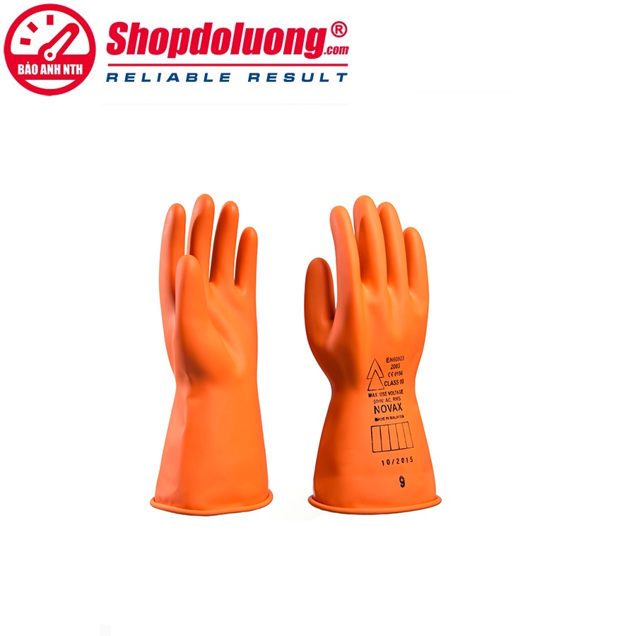 Găng Tay Cách Điện NOVAX Class 00 (500V) 12 shopdoluong-Găng Tay Cách Điện NOVAX Class 00 (500V)