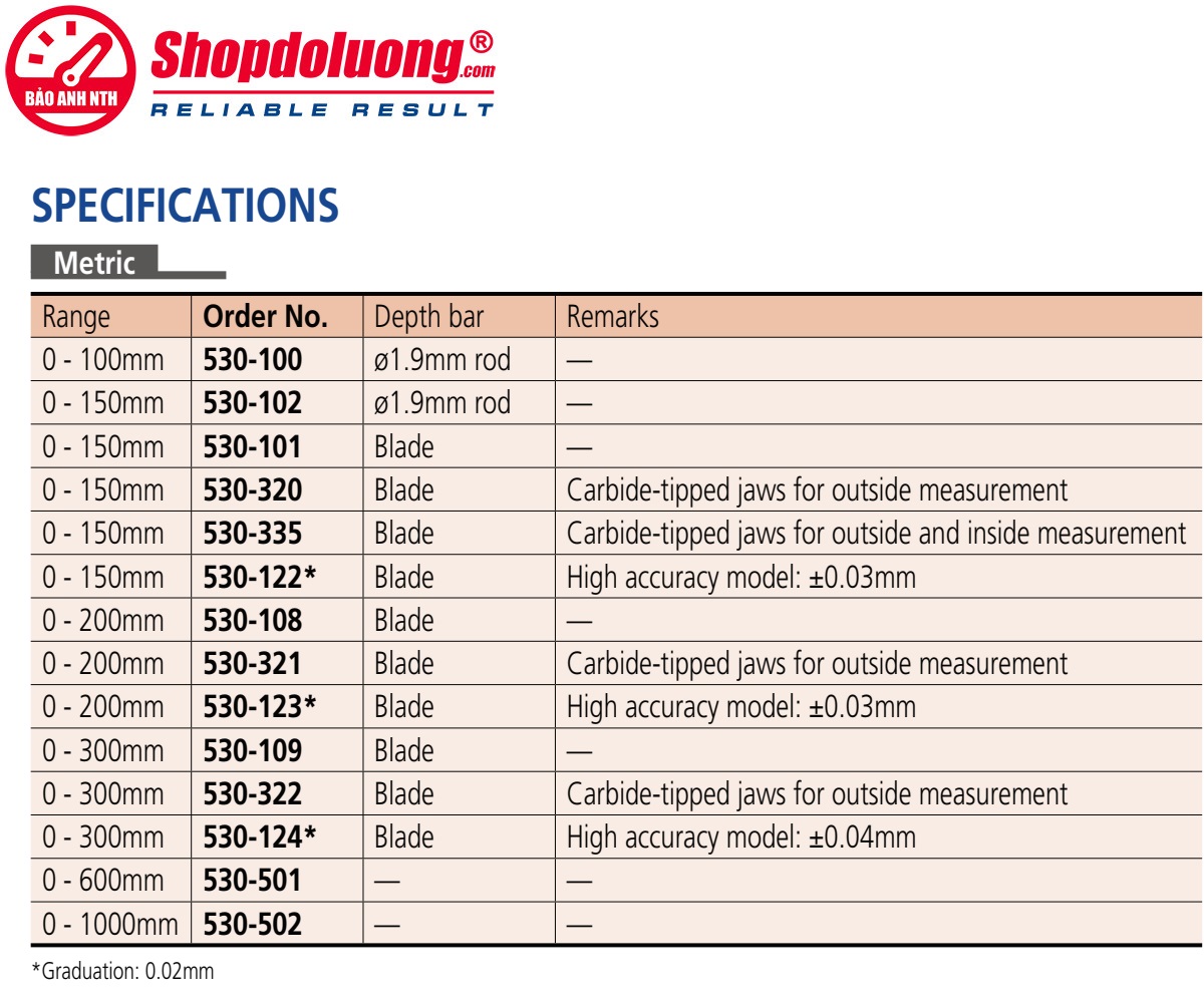 Thước Cặp Cơ Mitutoyo 530-114 (0-200mm / 0-8inch) 11 shopdoluong-Thước Cặp Cơ Mitutoyo 530-114 (0-200mm 0-6inch)1