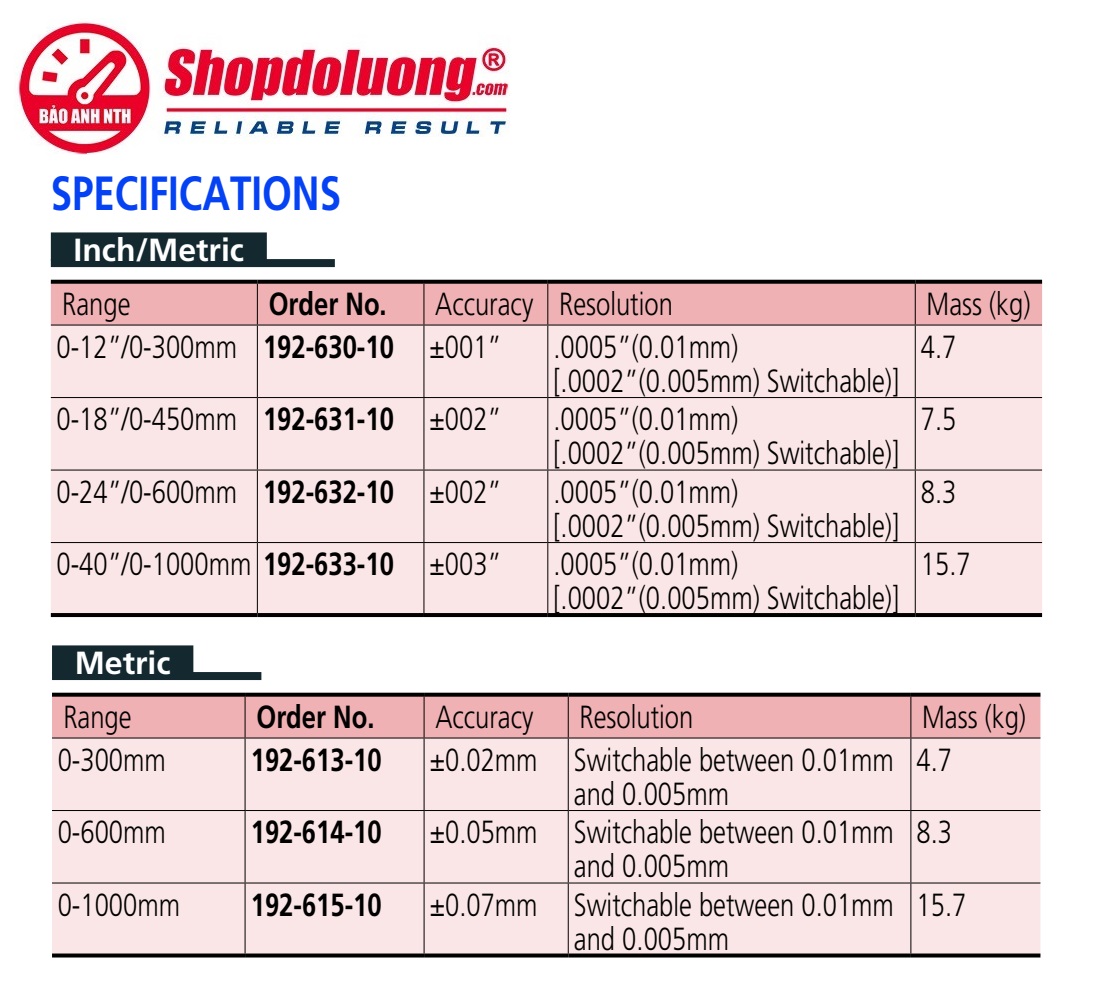 Thước Đo Cao Điện Tử MITUTOYO 192-633-10 (0-1000mm-40inch) 9 shopdoluong-Thước Đo Cao Điện Tử MITUTOYO 192-633-10 (0-1000mm-40inch).
